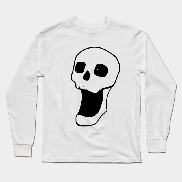 Skreaming Skull Long Sleeve T-Shirt by SpeedWeed76